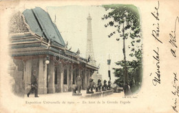 T2/T3 1900 Paris, Exposition Universelle, En Haut De La Grande Pagode / Expo, Pagoda Tower (EK) - Unclassified