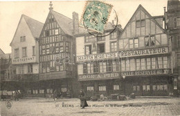 T2 Reims, Vieilles Maisons De La Place Des Marches / Market Square, Old Buildings, Martin Mdde Vins's Restaurant, Hotel - Unclassified