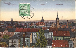 T2/T3 1926 Chemnitz, Markuskirche, Rathaus, Jakobikirche / Church, Town Hall. TCV Card (EK) - Unclassified