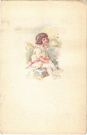 ** T2/T3 Italian Children Art Postcard. 584M-2. Artist Signed (EK) - Non Classificati