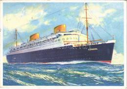 T2/T3 1932 Vierschrauben-Turbinen-Schnelldampfer "Europa" Norddeutscher Lloyd Bremen / German Steamship Advertisement Ca - Unclassified