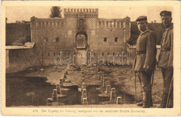 * T2/T3 Der Zugang Zur Festung Iwangorod Mit Der Zerstörten Brücke (Südseite) / WWI German Military, Ivangorod Fortress  - Unclassified