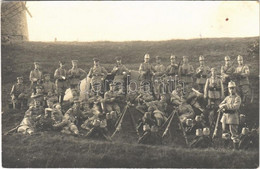 T2/T3 1913 Német Katonák Csoportja / German Military, Group Of Soldiers With Dog And Rifles. Photo - Unclassified