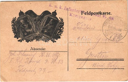 T2/T3 1916 Tábori Postai Levelezőlap / Feldpostkarte / WWI Austro-Hungarian K.u.K. Military Field Postcard With Franz Jo - Unclassified