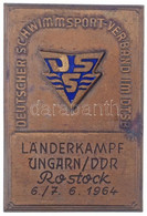 NDK 1964. "DSSV - Magyarország/NDK - Rostock 1964" Br Sportérem (48x71mm) T:2 GDR 1964. "DSSV - Hungary/GDR - Rostock 19 - Zonder Classificatie