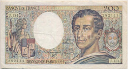 Franciaország 1992. 200Fr T:III  France 1992. 200 Francs C:F - Unclassified