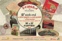 DONGES - 13 EME WEEK END DU VIEUX PAPIER ET DE LA CARTE POSTALE JANVIER 2019 - Sammlerbörsen & Sammlerausstellungen