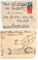 PARIS Gare Du Nord Province A Lettre PAR AVION Des BUENOS AIRES Argentine 1,50F Pasteur 90c Berthelot Yv 181 243 Ob 1932 - Storia Postale