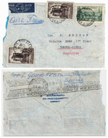 PARIS VIII Lettre Avion 10F Vincennes 20F Port St Malo Yv  283 394 Dest Argentine Buenos Aires Ob 1938 - Storia Postale