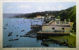 ►  HALIFAX 1800 Old Town Clock & Waegwaltic Club (1950s Recto Verso Carte De Dépliant Tourist Flyer) - Halifax