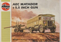 Airfix 1/76e AEC "Matador" + 5.5inch Gun - Militaire Voertuigen
