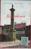 1909 Canada Montreal Nelson's Monument & Tona Cola Sign Quebec CPA (Pli) - Montreal