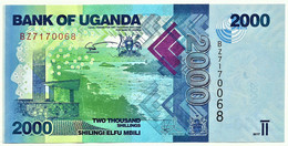 Uganda - 2000 Shillings - 2017 - Pick: 50.d - Unc. - Serie BZ - 2.000 - Uganda