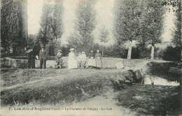 / CPA FRANCE 18 "Les Aix D'Angillon, La Fontaine De Valigny, Le Gué" - Les Aix-d'Angillon