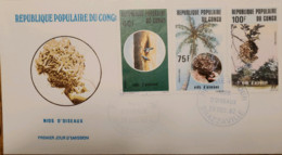 O) 1982 CONGO, NEST TREE TRUNK, SHOWN, WOVEN NEST ON THORN BRANCH, FDC XF - FDC