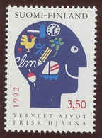 Finlande - Finnland - Finland 1992 Y&T N°1134  - Michel N°1167 *** - 3,50m Campagne Pour La Santé Du Cerveau - Unused Stamps