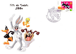 ✅ " FDT 2009 : LOONEY TUNES : TITI ET GROMINET " Sur Enveloppe 1er Jour De 2009. N° YT 4339. Parf état. FDC - Comics