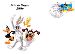 ✅ " FDT 2009 : LOONEY TUNES : VIL COYOTTE " Sur Enveloppe 1er Jour De 2009. N° YT 4338. Parf état. FDC - Cómics