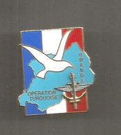 JC , G , Insigne, MILITARIA , Operation TURQUOISE , RWANDA , 2 Scans , Segalen 1994 ,  Frais Fr 2.15 E - Army