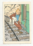 JC , G , Cp,  Bandes Dessinées ,TINTIN , Hergé - Moulinsart ,T 01 , écrite ,train - Cómics