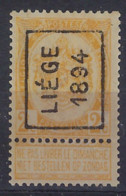 RIJKSWAPEN Nr. 54 Voorafgestempeld Nr. 11 Positie A   LIEGE 1894  In Zéér Goede Staat ; Zie Ook Scan ! Verkoop Aan 45 € - Rollo De Sellos 1894-99