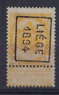 RIJKSWAPEN Nr. 54 Voorafgestempeld Nr. 11 Positie B   LIEGE 1894 ; Staat Zie Scan ! Verkoop Aan 45 € - Rollo De Sellos 1894-99