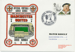 GB 1982 Manchester United V Valencia 15 Sep 82 Manchester SUPERB FOOTBALL COVER - Storia Postale