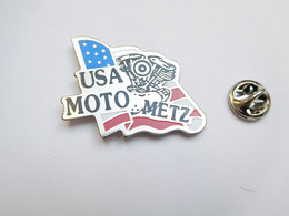 Beau Pin's  , Moto Harley Davidson , USA Moto Metz , Grand Modèle - Motos