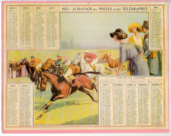 CALENDRIER GF 1923 - Arrivée De Course Chevaux, Imprimeur Oberthur Rennes - Big : 1921-40