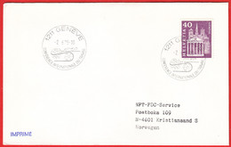 SWITZERLAND - Geneva 1975 "ILO - Int. Labour Org. Conference" On Letter To Norway - IAO