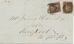 GB "2" London Numerals (Parmenter 2A) 2 X Cover 2 X 1 D EARLY USAGE MAY 1844!! - Storia Postale