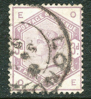 GB 1884 QV Lilac And Greens 3 D Lilac (OE) Superb Used Uncommon Large LONDON CDS - Gebraucht