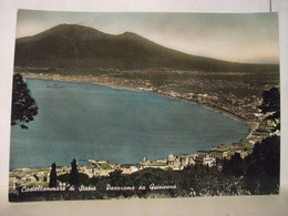 VG 1952 - Napoli - Castellammare Di Stabia - Panorama Da Quisisana - Vesuvio - Castello Di Rovigliano - 2 Scans. - Castellammare Di Stabia