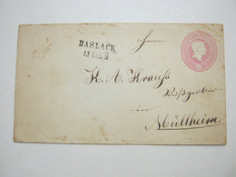 1868 , Ganzsache Aus Haslach - Interi Postali