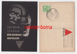 72881 Künstler Ak VVN Verfolgte Des Naziregimes Landeskonferenz Dresden 1948 - Ohne Zuordnung