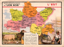 Papier Publicitaire Edition Spéciale Des Produits Du " Lion Noir " Cirage L'Est Besançon Dijon Nevers Mâcon Annecy B.E - Reclame