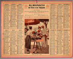 CALENDRIER GF 1928 - Marché Aux Fleurs à Nice, Imprimeur Oberthur Rennes - Grand Format : 1921-40