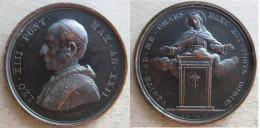 Vatican Médaille Papale Leon XIII – Leo XIII 1900 Année XXII Par BIANCHI - Adel