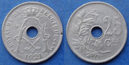 BELGIUM - 25 Centimes 1921 French KM# 68.1 Albert I (1909-34) - Edelweiss Coins - Non Classés