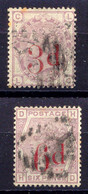 GB 1883 QV Provisional Issue 3 D On 3 D And 6 D On 6 D Fine Average Used - Gebruikt