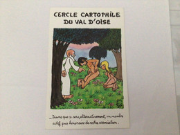 Illustrateur Jean Effel, Adam Et Ève Dieu, Cercle Cartophile N° 1194 - Effel