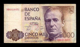 España Spain 5000 Pesetas 1979 Pick 160 Serie 9B Replacement BC F - [ 4] 1975-… : Juan Carlos I