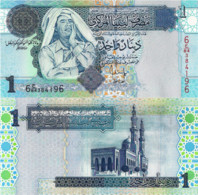 LYBIA, 1 DINAR, 2004, P68b, UNC - Libya