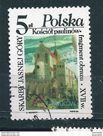 N° 2849 Oeuvre De Skarby Jasnej Góry    Timbre Pologne (1986) Oblitéré Sur Neuf Polska 5 Z - Usati