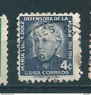 N° 534 Maria Luisa Dolz  Timbre   Cuba 1954 Oblitéré - Gebraucht