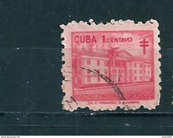 N° 36 Lutte Contre La Tuberculose Bienfaisance     Oblitéré Timbre Cuba 1958 - Beneficenza