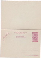 Carte Entier Postal Avec Réponse Payée - Entiers Postaux