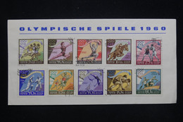 U.R.S.S. - Série Jeux Olympiques De 1960 Sur Enveloppe - L 91614 - Storia Postale