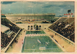 A1142-   CENTRAL STADIUM OF LENIN OPENING SWIMMING POOL MOSCOW 1957 RUSSIA USED VINTAGE POSTCARD - Natación