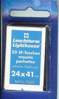 Leuchtturm - Pochettes 24x41 Fond Noir (réf. 73420) - Mounts